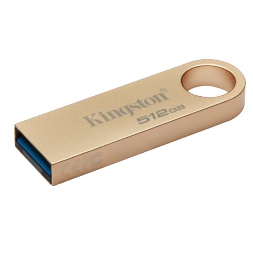 Kingston 512GB DataTraveler SE9 G3 USB 3.2 Flash Drive - Metal Gold Kingston 512GB DataTraveler SE9 G3 USB 3.2 Flash Drive - Metal Gold